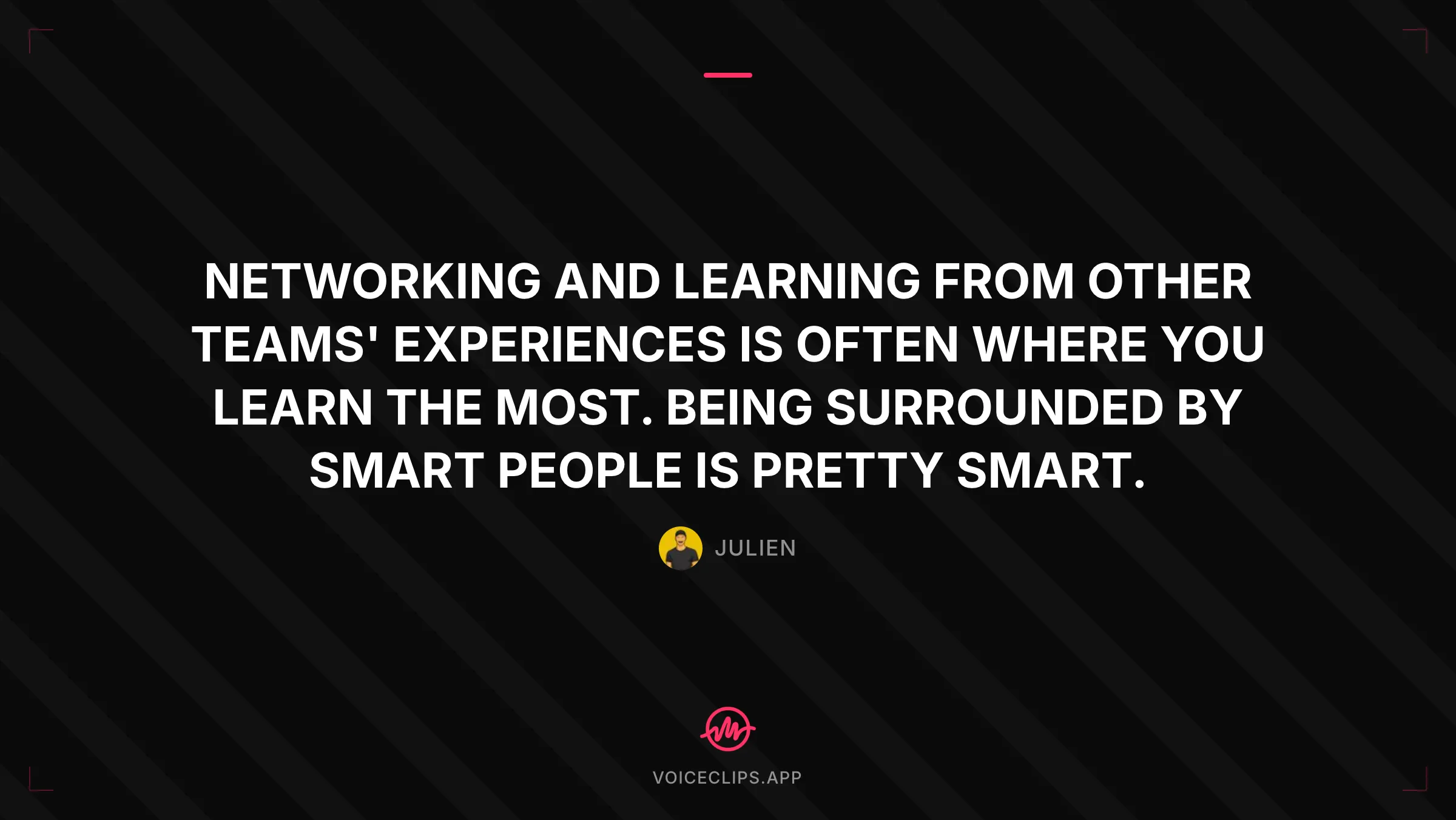 Generated quote card example